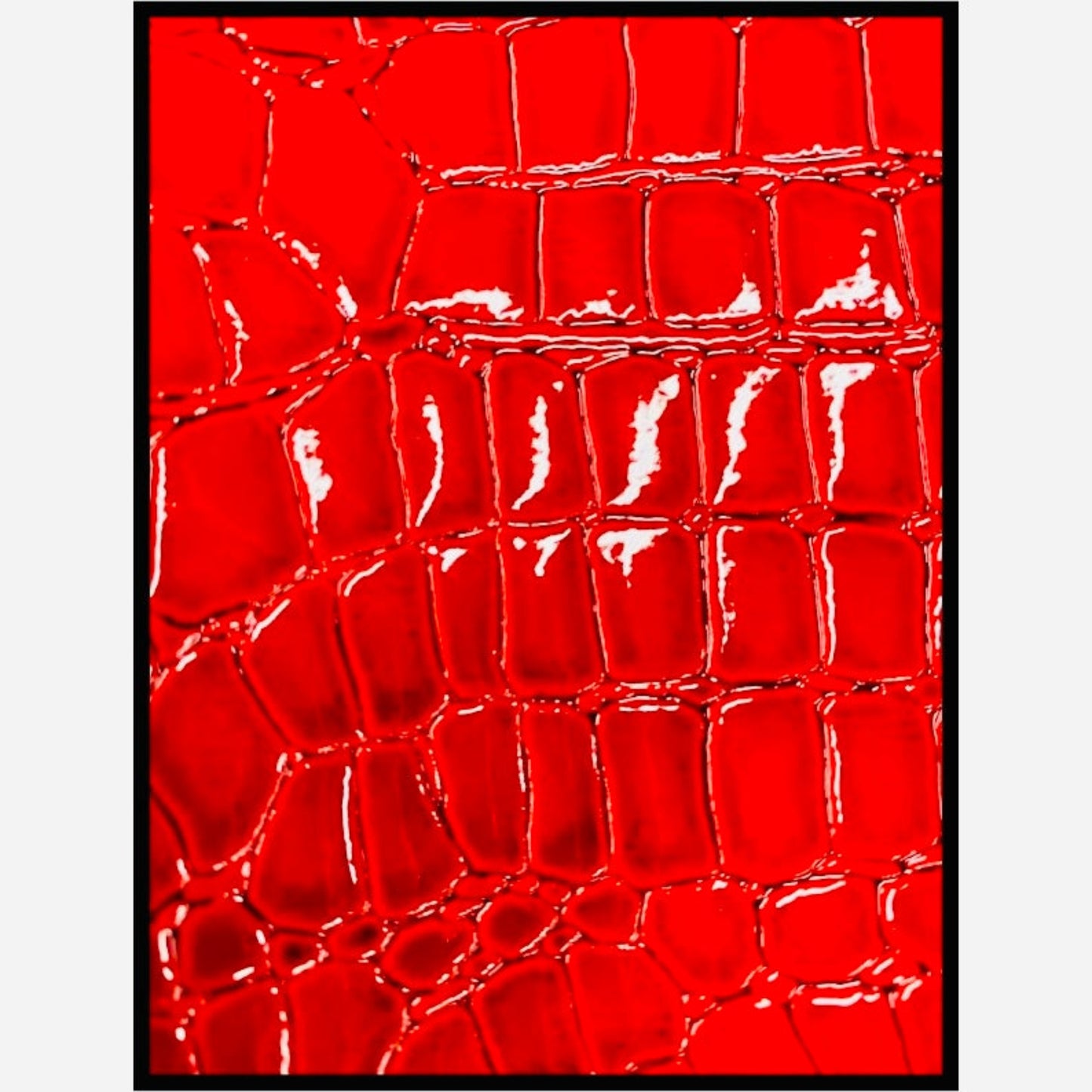 Crimson Inferno Crocodile Chest Harness