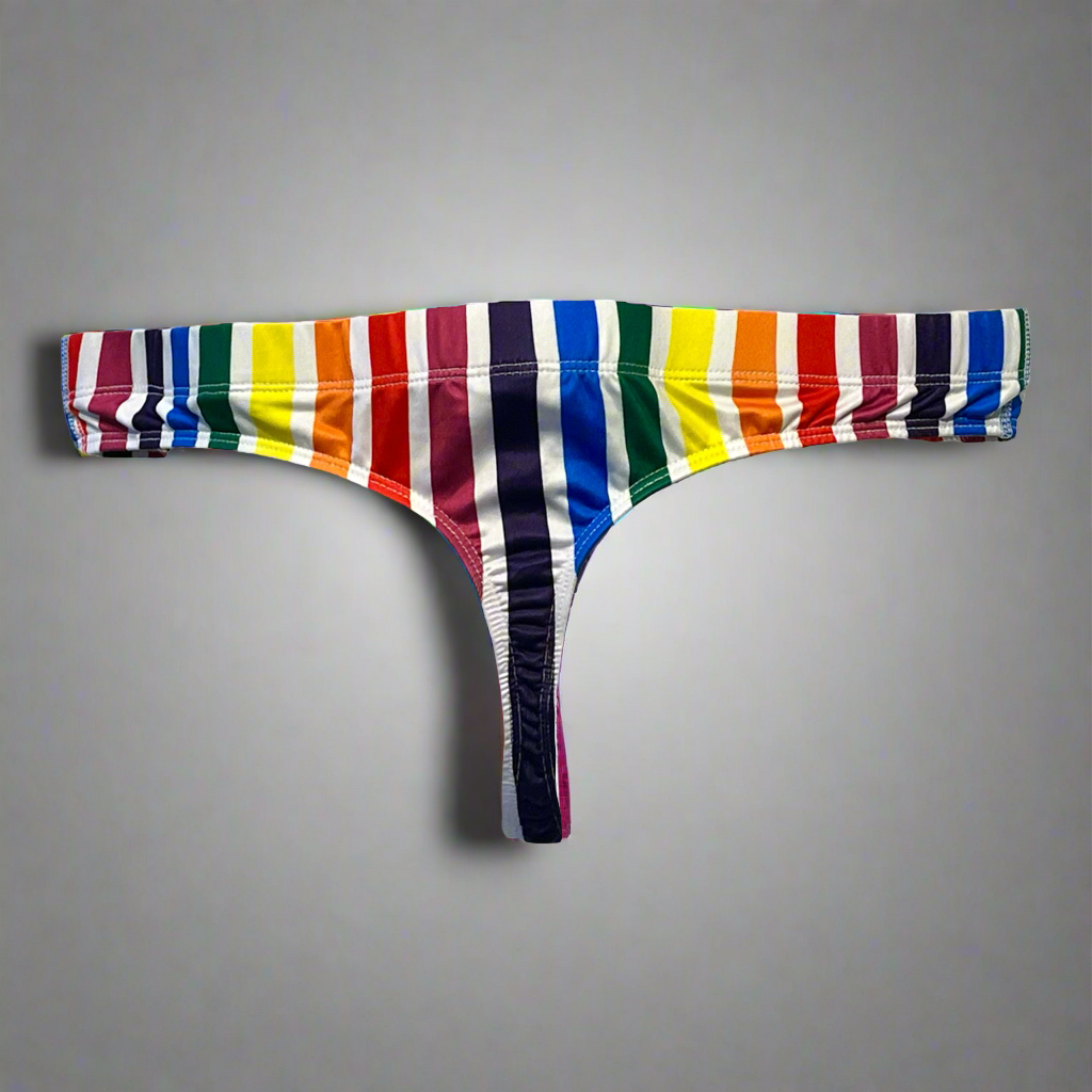 Tongue in Cheek Stripped Thong