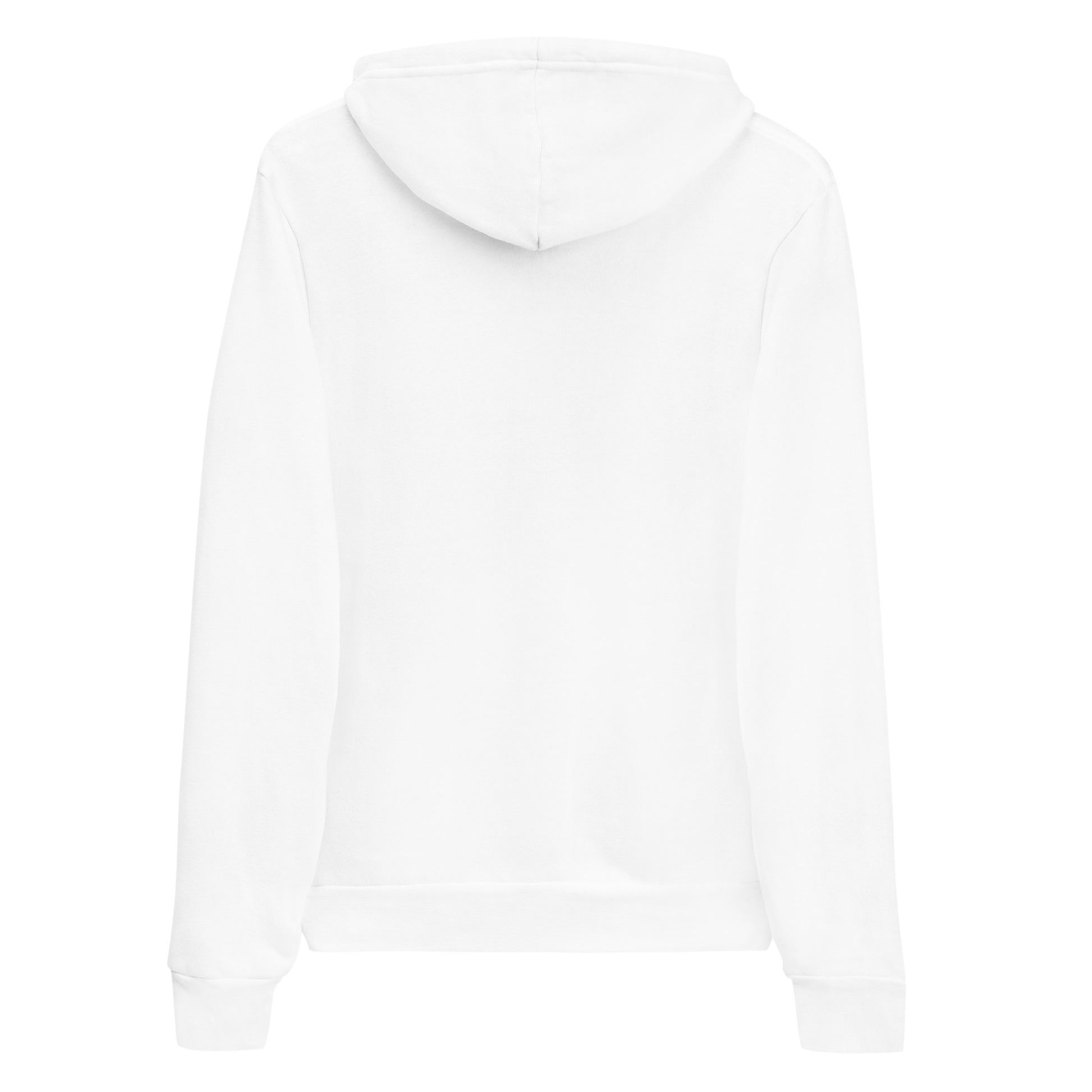 White hoodie on a white background