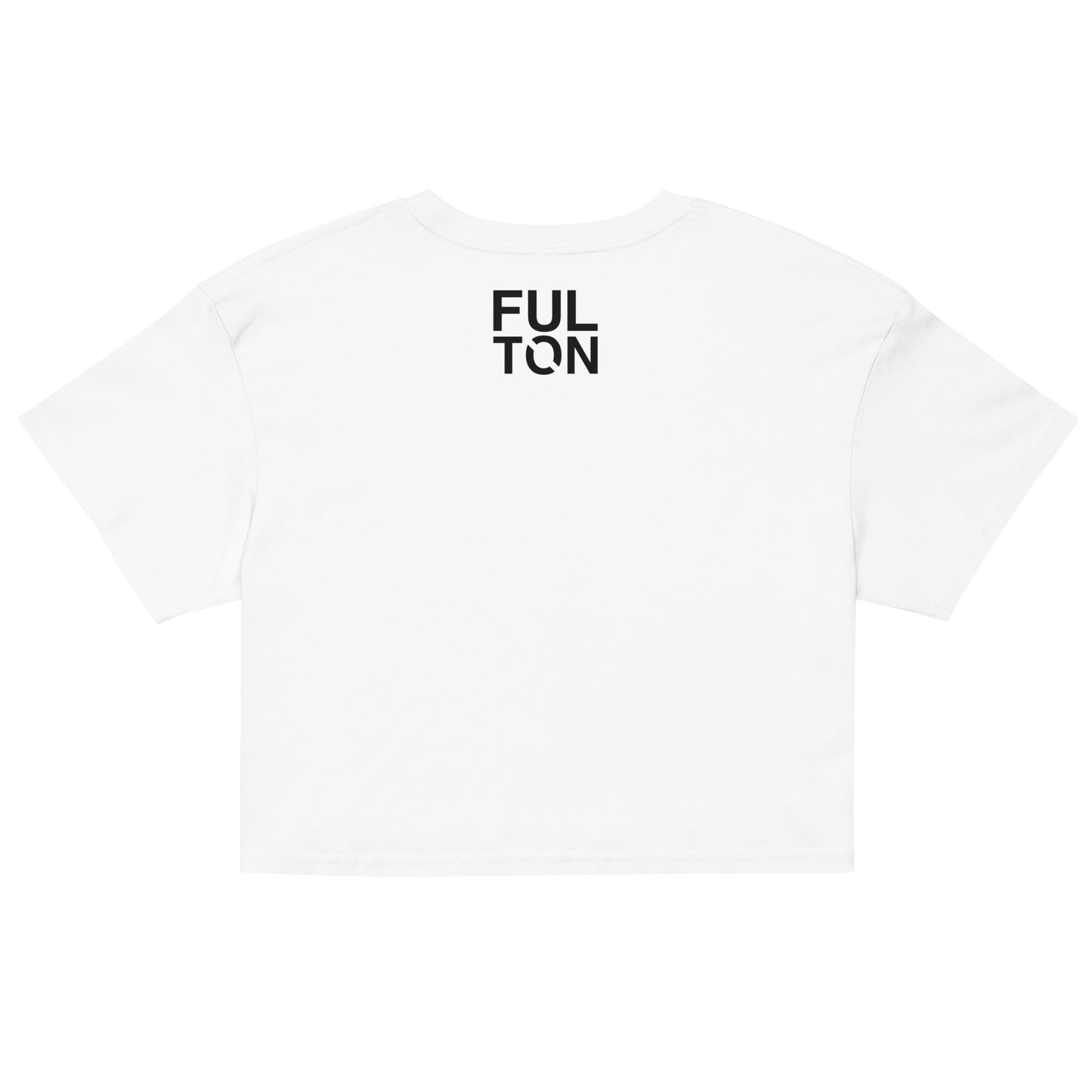 White t-shirt with 'FUL TON' text on a white background
