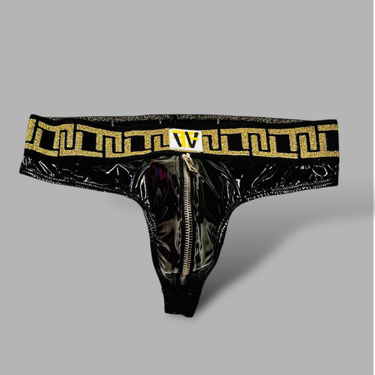 The Majesty Men's Zipper Thong Underwear