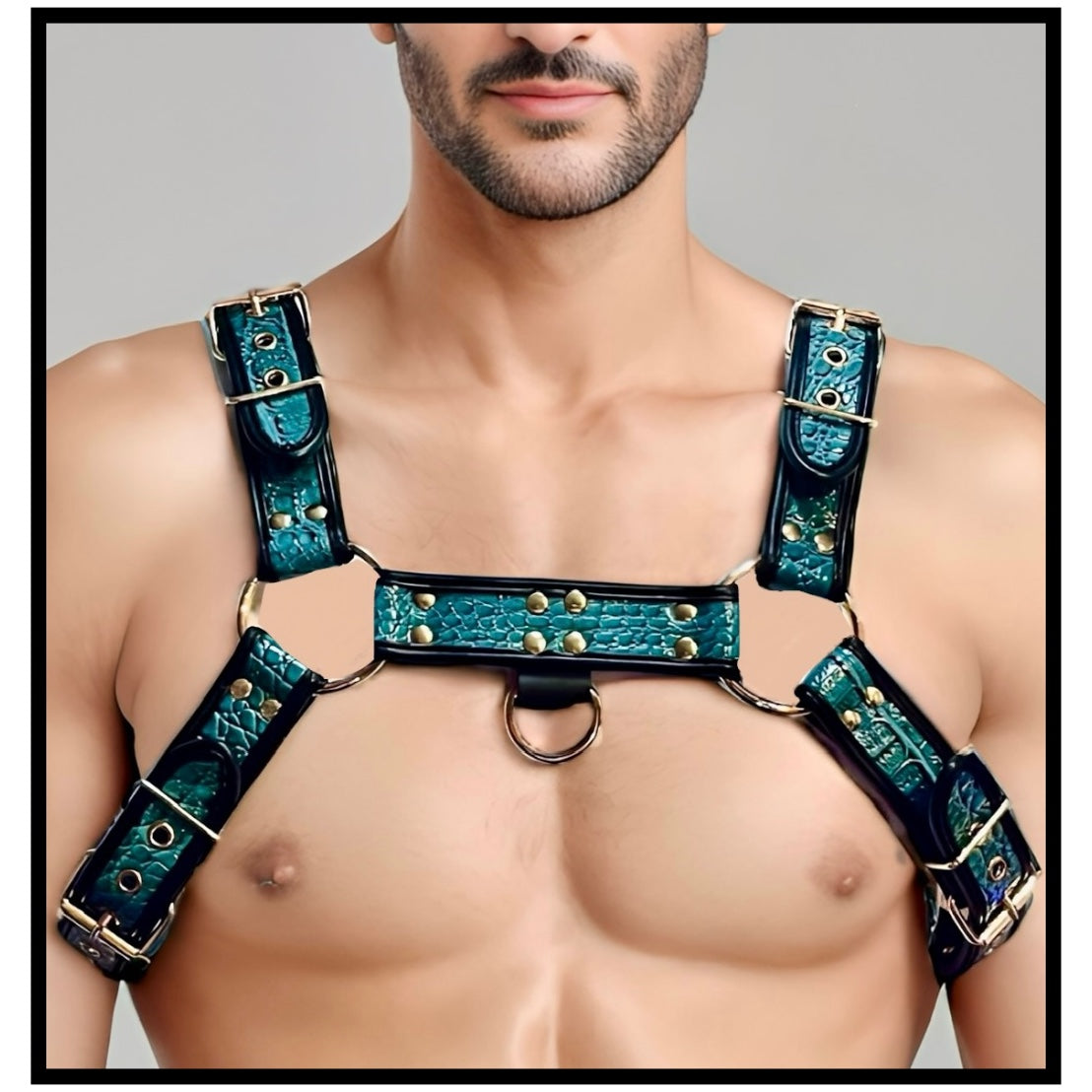 Aqua Luxe Crocodile Bulldog Harness