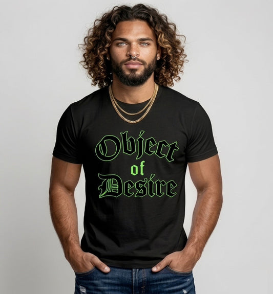 model wears the "Object of Desire" graphic tee from City Boys Club by FULTON